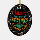 音楽は感覚 セラミックオーナメント (右)