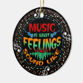 音楽は感覚 セラミックオーナメント (左)