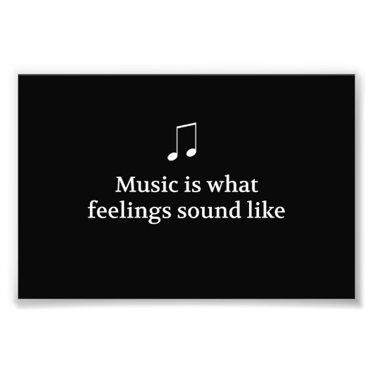 音楽は感覚 フォトプリント            (正面)