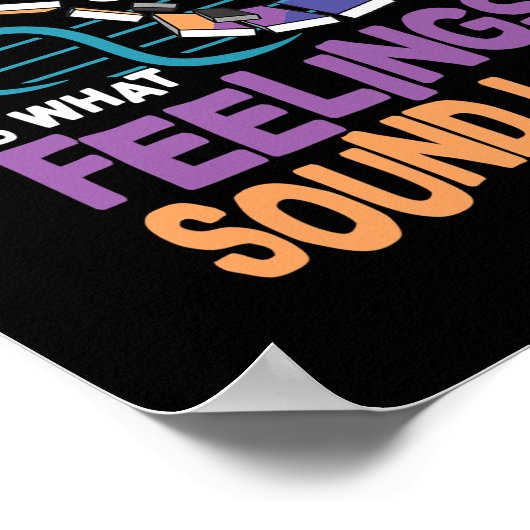 音楽は感覚 ポスター (角)