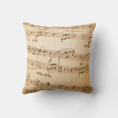 音楽は枕に注意します クッション (裏面)