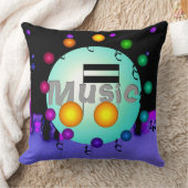 音楽は枕ミュージシャンのDJs音楽的なバンドを置きます クッション (ブランケット)