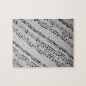 音楽は楽譜に注意します ジグソーパズル (横)