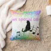 音楽は独自の特別な色の枕を持っている クッション (ブランケット)