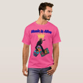 音楽は生きている Tシャツ (正面フル)