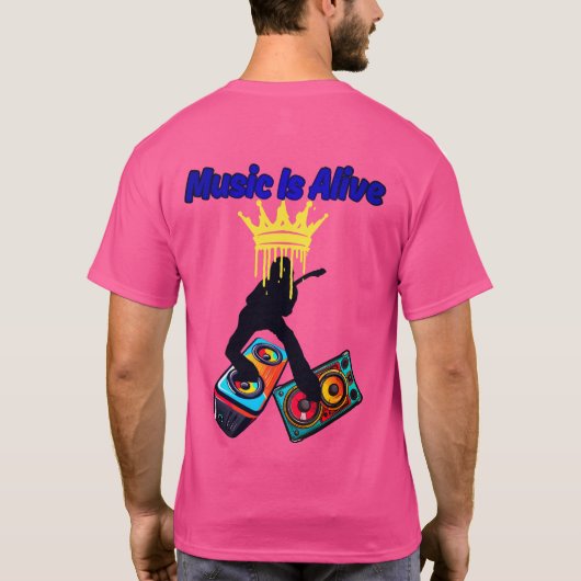 音楽は生きている Tシャツ (裏面)