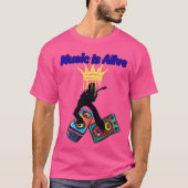 音楽は生きている Tシャツ (正面)
