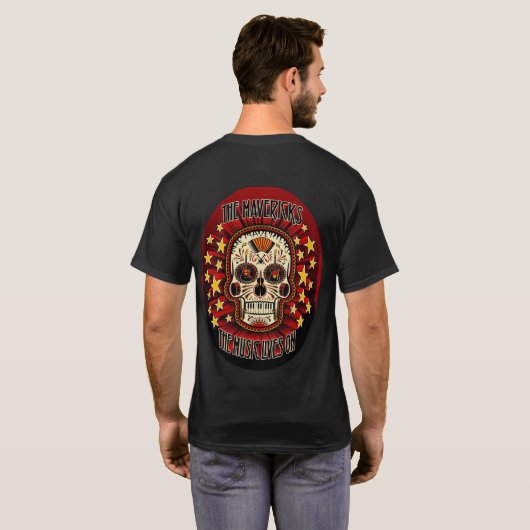 音楽は生き続ける Tシャツ (裏面フル)