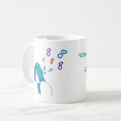 音楽は生命です コーヒーマグカップ (正面左)