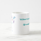 音楽は生命です コーヒーマグカップ (中央)