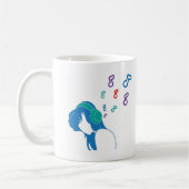 音楽は生命です コーヒーマグカップ (左)