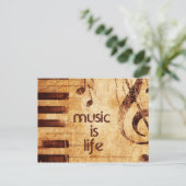 音楽は生命です ポストカード (スタンド正面)