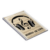 音楽は生命なり ノートブック (右側)