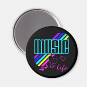 音楽は生命なり マグネット (正面/裏面)