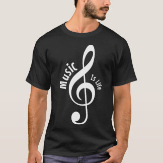 音楽は生命なり Tシャツ