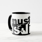 音楽は生命マグです-スタイル、色を選んで下さい マグカップ (正面左)