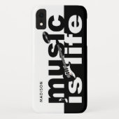 音楽は生命名前をカスタムするの電話箱です Case-Mate iPhoneケース (裏面)