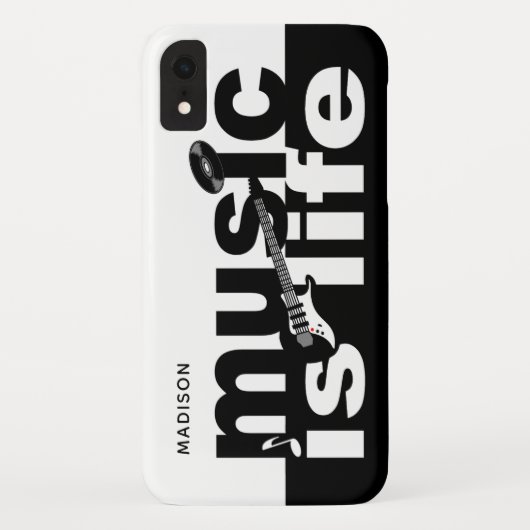 音楽は生命名前をカスタムするの電話箱です Case-Mate iPhoneケース (裏面)