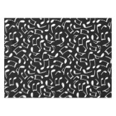 音楽は白黒パターンに注意します テーブルクロス (正面(横))