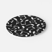 音楽は白黒パターンに注意します ペーパープレート (アングル)