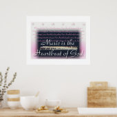 音楽は神のポスターの鼓動である ポスター (キッチン)