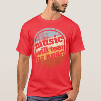 音楽は私たちを切り離す少年 Tシャツ