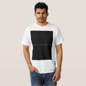 音楽は私のセラピーのTシャツはです(白い) Tシャツ (正面フル)