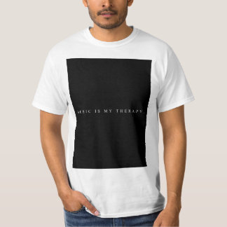 音楽は私のセラピーのTシャツはです(白い) Tシャツ