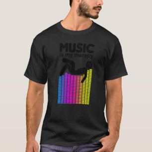 音楽は私のセラピーイコライザーDjレインボーサウンドEng Tシャツ