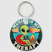 音楽は私のセラピー キーホルダー (裏面)