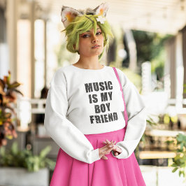 音楽は私のボーイフレンドのシャツ Tシャツ