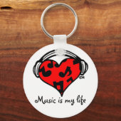 音楽は私のライフチェーン – キーチェーン (正面)
