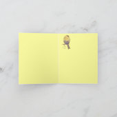 音楽は私の与え心の翼と鳥 カード (内部)