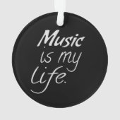 音楽は私の人生だ オーナメント (裏面)