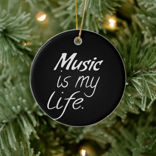 音楽は私の人生だ セラミックオーナメント (ツリー)