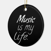 音楽は私の人生だ セラミックオーナメント (左)