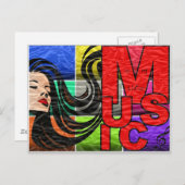 音楽は私の人生だ ポストカード (正面/裏面)