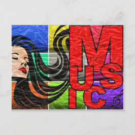 音楽は私の人生だ ポストカード