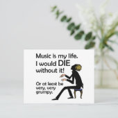 音楽は私の人生だ ポストカード (スタンド正面)