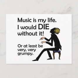 音楽は私の人生だ ポストカード