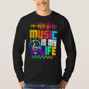 音楽は私の人生のミュージシャン歌手の音楽 Tシャツ