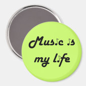 音楽は私の人生の磁石 マグネット (正面/裏面)
