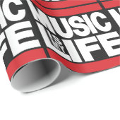 音楽は私の人生の赤 ラッピングペーパー (ロールコーナー)