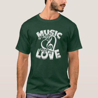 音楽は私の初恋 音楽 Tシャツ