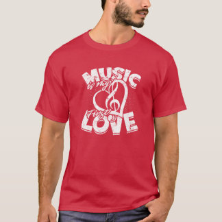 音楽は私の初恋 音楽 Tシャツ