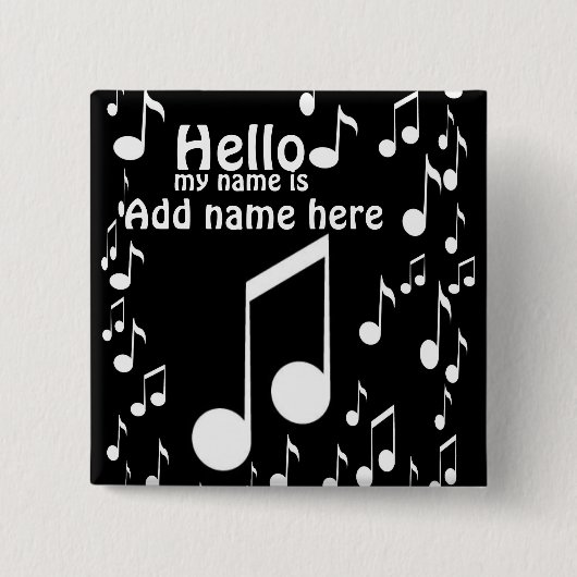 音楽は私の名前だ_ 缶バッジ (正面)