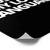 音楽は私の愛する言葉だ ポスター (角)