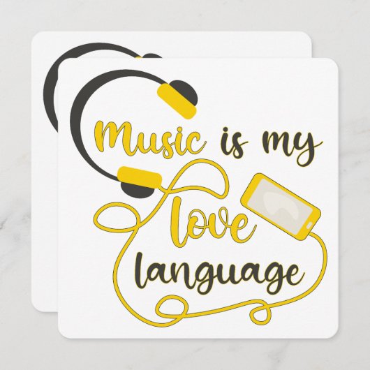 音楽は私の愛する言葉のロマンチックなフレーズである セーブザデート (正面/裏面)