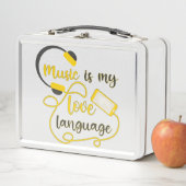 音楽は私の愛する言葉のロマンチックなフレーズである メタルランチボックス (インサイチュ)