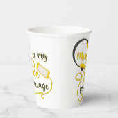 音楽は私の愛する言葉のロマンチックなフレーズである 紙コップ (右)